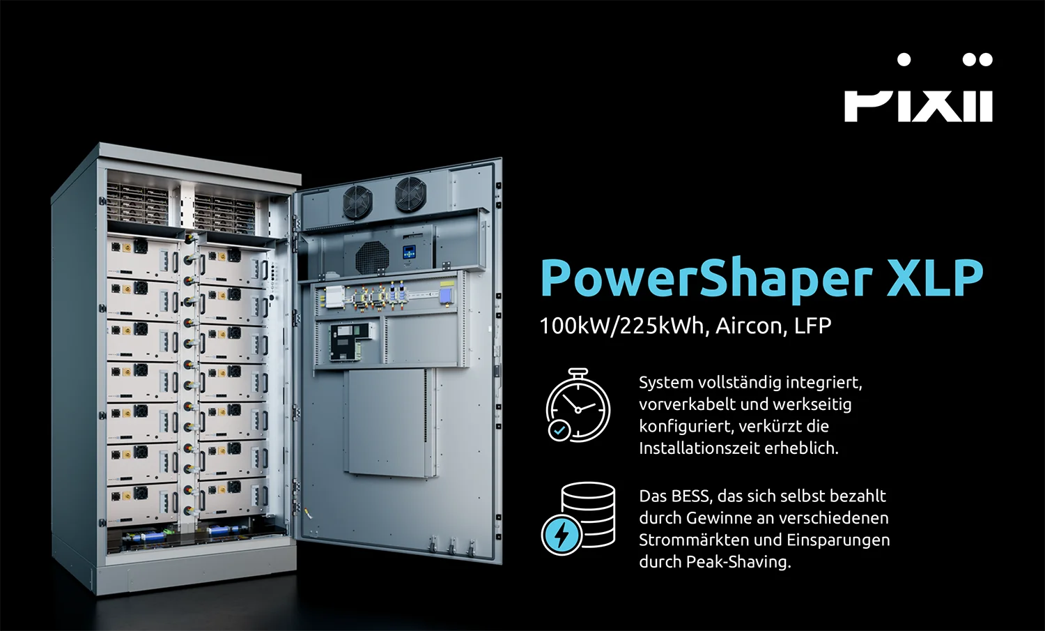 Speicher für gewerbliche PV Anlage